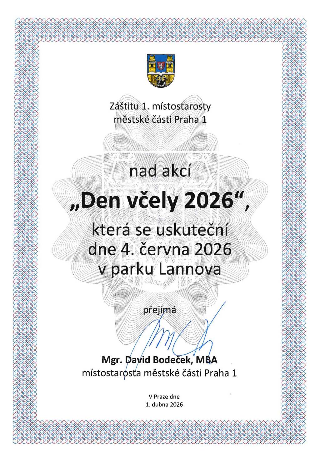 Den včely 2026 - grafika akce